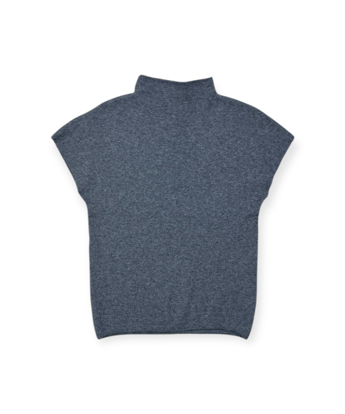 BORN SLIPPY(ボーンスリッピー)の「Soft Crystal Drift Mock Neck Knit (Gray)(ベスト・レディース・その他・FREE)」の4枚目の写真