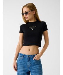 GUESS JEANS Short Sleeves Crew Neck Baby Baker Tee Tシャツ