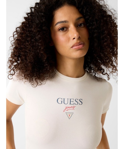 GUESS JEANS Short Sleeves Crew Neck Baby Baker Tee Tシャツ | GUESS