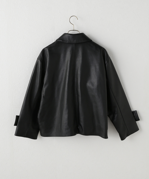 IENA（イエナ）の「MACKINTOSH/マッキントッシュ HUMBIE SHORT ジャケット L261GL1008FLGC（その他アウター・レディース・ブラック・38/36）」の2枚目の写真