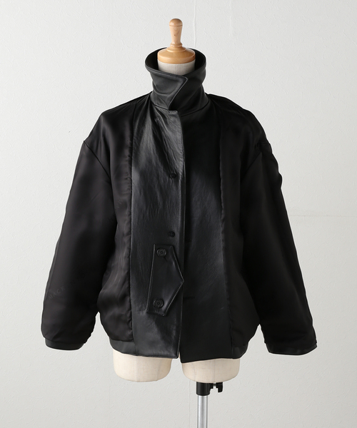 IENA（イエナ）の「MACKINTOSH/マッキントッシュ HUMBIE SHORT ジャケット L261GL1008FLGC（その他アウター・レディース・ブラック・38/36）」の5枚目の写真