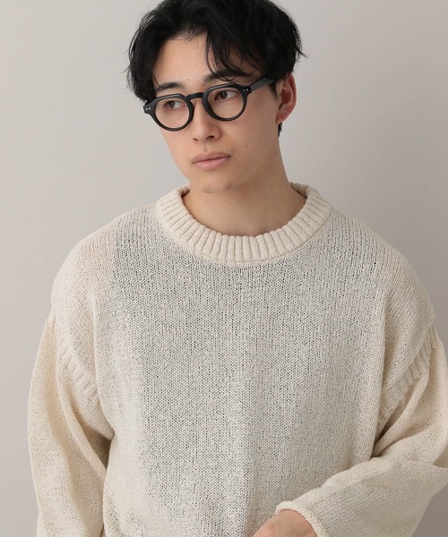 RAGEBLUE（レイジブルー）の「Lowgage Chunky Knit/ チャンキーニット（ニット/セーター・メンズ・ホワイト/ライトグリーン・MEDIUM/LARGE）」の8枚目の写真