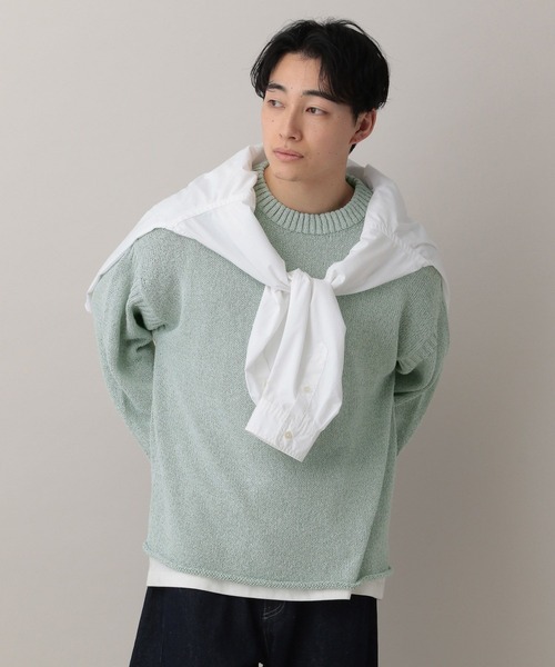 RAGEBLUE（レイジブルー）の「Lowgage Chunky Knit/ チャンキーニット（ニット/セーター・メンズ・ホワイト/ライトグリーン・MEDIUM/LARGE）」の12枚目の写真