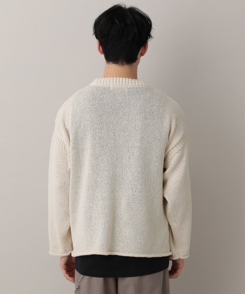 RAGEBLUE（レイジブルー）の「Lowgage Chunky Knit/ チャンキーニット（ニット/セーター・メンズ・ホワイト/ライトグリーン・MEDIUM/LARGE）」の16枚目の写真