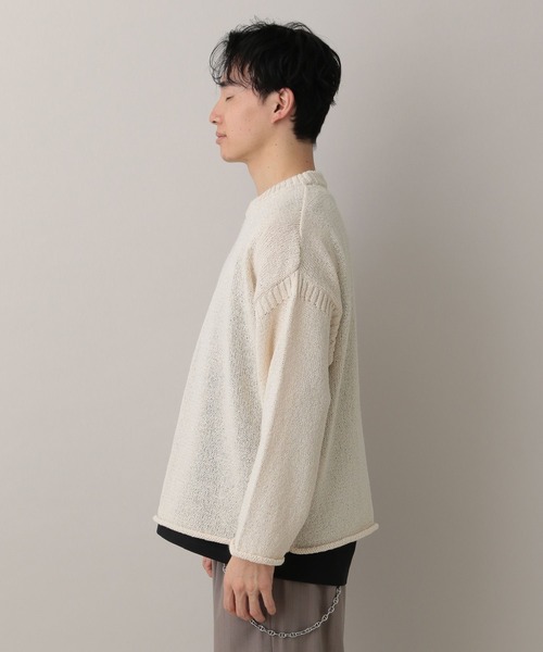 RAGEBLUE（レイジブルー）の「Lowgage Chunky Knit/ チャンキーニット（ニット/セーター・メンズ・ホワイト/ライトグリーン・MEDIUM/LARGE）」の15枚目の写真