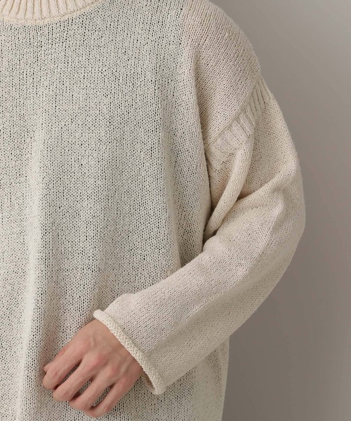 RAGEBLUE（レイジブルー）の「Lowgage Chunky Knit/ チャンキーニット（ニット/セーター・メンズ・ホワイト/ライトグリーン・MEDIUM/LARGE）」の19枚目の写真