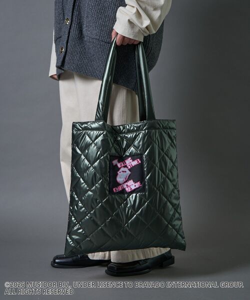 CRAFT STANDARD BOUTIQUE（クラフトスタンダードブティック）の「【ザ・ローリング・ストーンズ】ロゴトートバッグ（トートバッグ・メンズ・シルバー/カーキ/ブラック・FREE）」の5枚目の写真