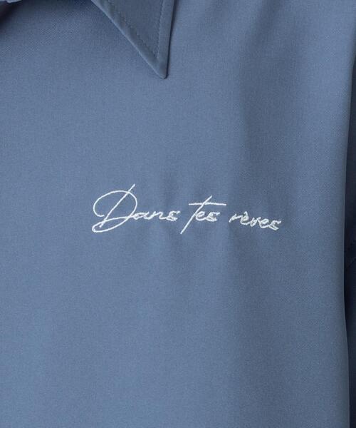 BROWNY（ブラウニー）の「BROWNY/【26年春夏新作】ワンポイントルーズシャツ(LS)（シャツ/ブラウス・メンズ・ブラック/ホワイト/ブルー系その他・LARGE/MEDIUM）」の8枚目の写真