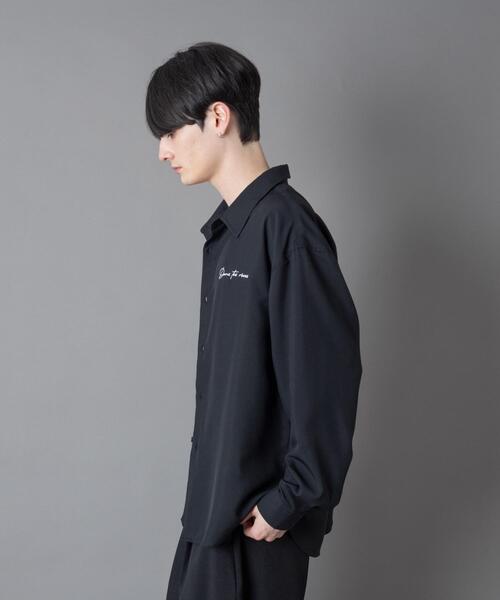 BROWNY（ブラウニー）の「BROWNY/【26年春夏新作】ワンポイントルーズシャツ(LS)（シャツ/ブラウス・メンズ・ブラック/ホワイト/ブルー系その他・LARGE/MEDIUM）」の20枚目の写真
