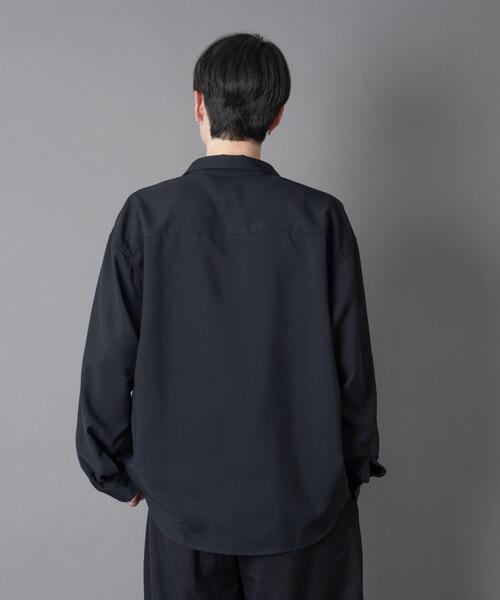 BROWNY（ブラウニー）の「BROWNY/【26年春夏新作】ワンポイントルーズシャツ(LS)（シャツ/ブラウス・メンズ・ブラック/ホワイト/ブルー系その他・LARGE/MEDIUM）」の21枚目の写真