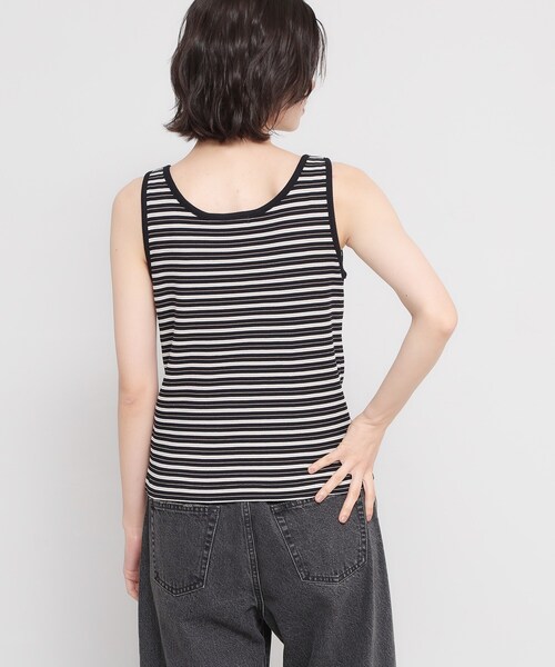 THE SHOP TK (ザ ショップ ティーケー )の「マルチボーダーニットソータンク(タンクトップ・レディース・アイボリー系2/ブラック系2/ダークブラウン系2・13/12)」の9枚目の写真
