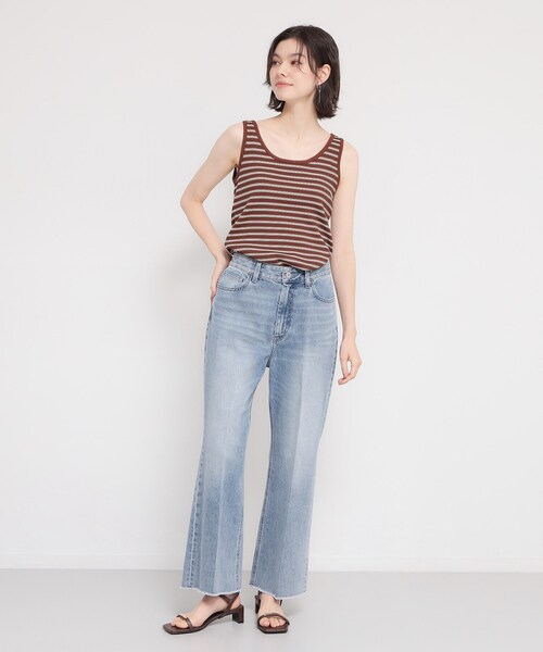 THE SHOP TK (ザ ショップ ティーケー )の「マルチボーダーニットソータンク(タンクトップ・レディース・アイボリー系2/ブラック系2/ダークブラウン系2・13/12)」の14枚目の写真