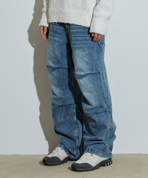 IDWS（アイドンワナセル）の「Side Flash Denim Parasuit Pants Indigo（デニムパンツ・レディース・その他・0/1/2）」の9枚目の写真