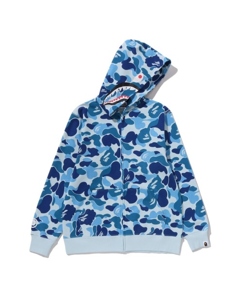 A BATHING APE（アベイシングエイプ）の「ABC CAMO MILO SHARK ZIP HOODIE（パーカー・キッズ・ブルー/ピンク/イエロー・150/160）」の13枚目の写真