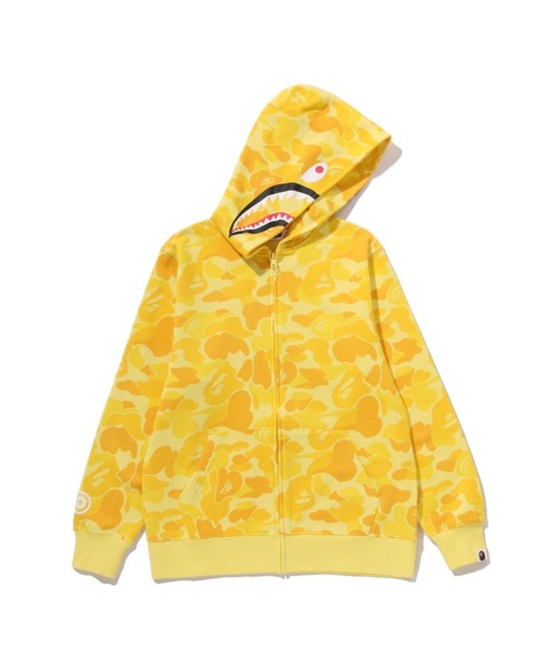 A BATHING APE（アベイシングエイプ）の「ABC CAMO MILO SHARK ZIP HOODIE（パーカー・キッズ・ブルー/ピンク/イエロー・150/160）」の4枚目の写真