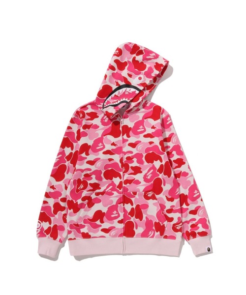 A BATHING APE（アベイシングエイプ）の「ABC CAMO MILO SHARK ZIP HOODIE（パーカー・キッズ・ブルー/ピンク/イエロー・150/160）」の5枚目の写真