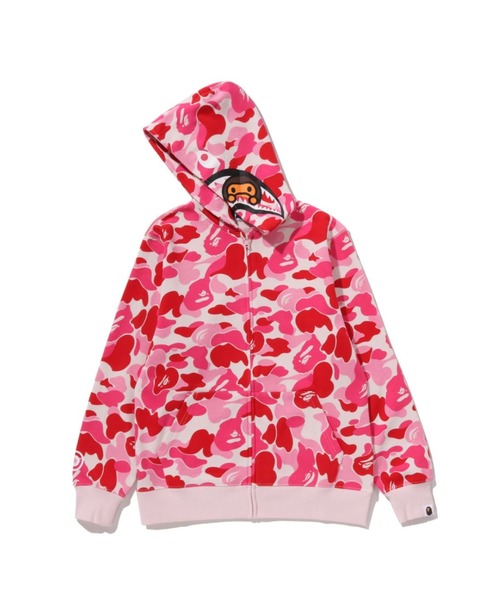 A BATHING APE（アベイシングエイプ）の「ABC CAMO MILO SHARK ZIP HOODIE（パーカー・キッズ・ブルー/ピンク/イエロー・150/160）」の8枚目の写真