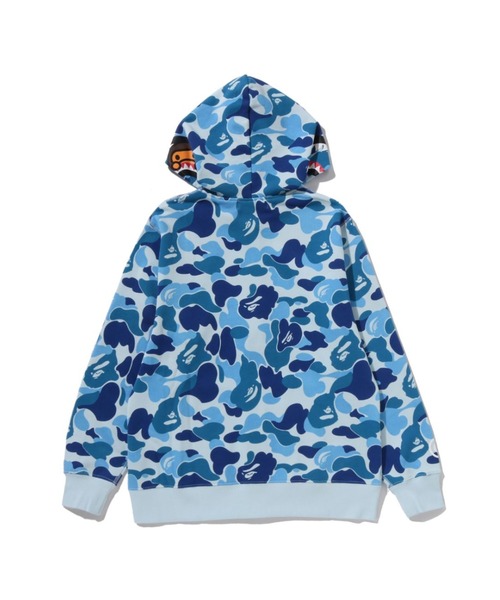 A BATHING APE（アベイシングエイプ）の「ABC CAMO MILO SHARK ZIP HOODIE（パーカー・キッズ・ブルー/ピンク/イエロー・150/160）」の9枚目の写真
