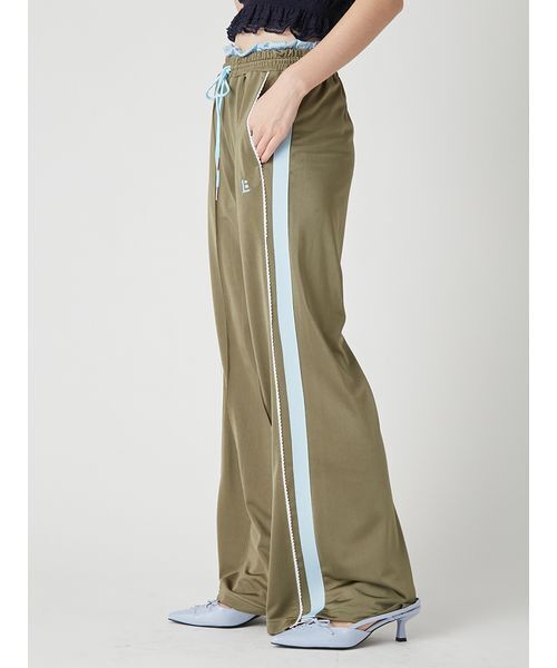 LILY BROWN（リリーブラウン）の「ピコレースフレアトラックパンツ（その他パンツ・レディース・アイボリー/カーキ/ネイビー・F）」の7枚目の写真