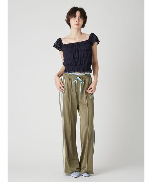 LILY BROWN（リリーブラウン）の「ピコレースフレアトラックパンツ（その他パンツ・レディース・アイボリー/カーキ/ネイビー・F）」の12枚目の写真