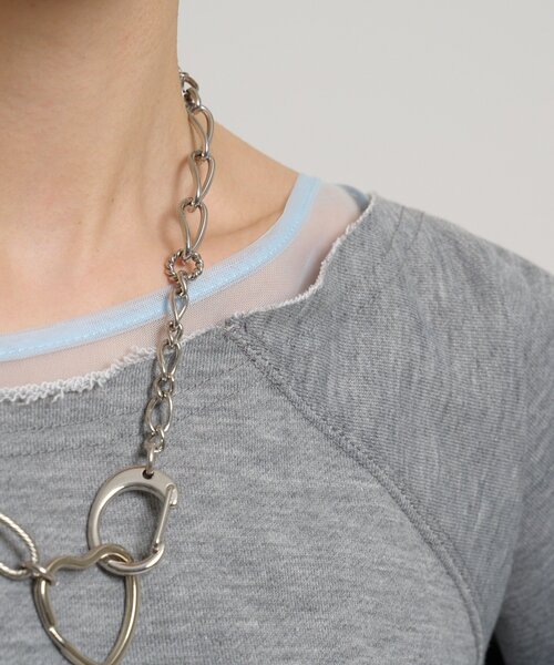 w closet(ダブルクローゼット)の「シアーワンショルスウェット(Tシャツ/カットソー・レディース・アイボリー/グリーン/グレー・FREE)」の16枚目の写真