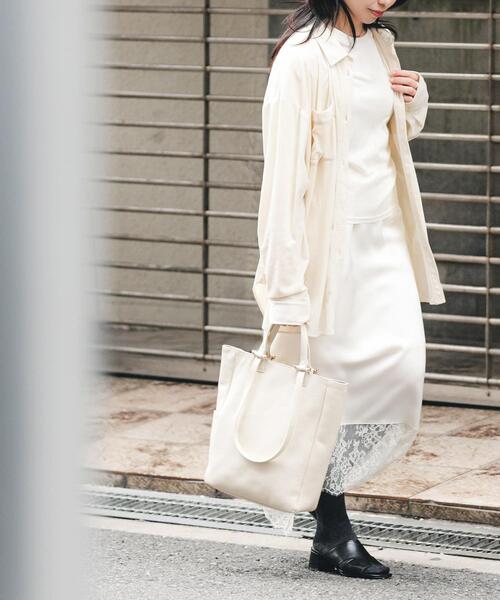 RODE SKO（ロデスコ）の「レザー2WAYトートバッグ（トートバッグ・レディース・オフホワイト/ブラウン系その他/ブラック・ONE）」の2枚目の写真