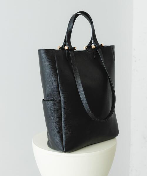 RODE SKO（ロデスコ）の「レザー2WAYトートバッグ（トートバッグ・レディース・オフホワイト/ブラウン系その他/ブラック・ONE）」の13枚目の写真