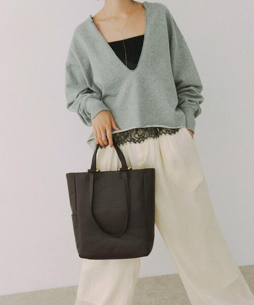 RODE SKO（ロデスコ）の「レザー2WAYトートバッグ（トートバッグ・レディース・オフホワイト/ブラウン系その他/ブラック・ONE）」の16枚目の写真