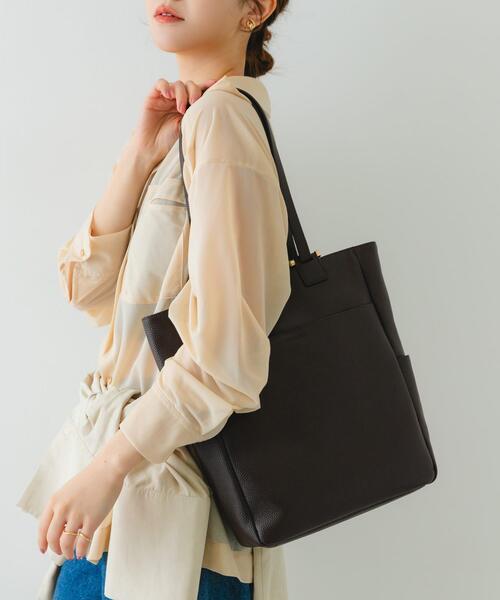 RODE SKO（ロデスコ）の「レザー2WAYトートバッグ（トートバッグ・レディース・オフホワイト/ブラウン系その他/ブラック・ONE）」の19枚目の写真