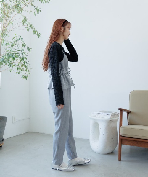 flower（フラワー）の「シャビーレーストップ（Tシャツ/カットソー・レディース・ブラック/アイボリー・FREE）」の18枚目の写真