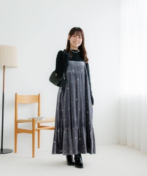 flower（フラワー）の「シャビーレーストップ（Tシャツ/カットソー・レディース・ブラック/アイボリー・FREE）」の19枚目の写真