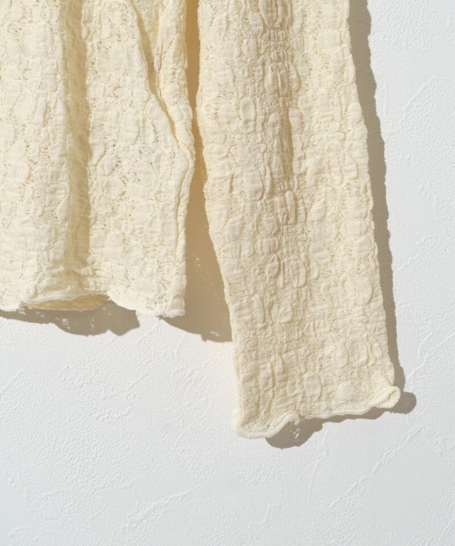 flower（フラワー）の「シャビーレーストップ（Tシャツ/カットソー・レディース・ブラック/アイボリー・FREE）」の7枚目の写真