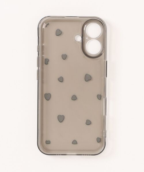 Fun & Daily(ファンアンドデイリー)の「Heart Dot Clear iPhone Case 16 17 Pro ProMax / アイフォンケース(スマホケース/カバー・レディース・ブラック/クリア・iPhone 16/iPhone 17 Pro Max/iPhone 17 Pro/iPhone 17/iPhone 16 Pro)」の4枚目の写真