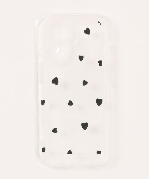 Fun & Daily(ファンアンドデイリー)の「Heart Dot Clear iPhone Case 16 17 Pro ProMax / アイフォンケース(スマホケース/カバー・レディース・ブラック/クリア・iPhone 16/iPhone 17 Pro Max/iPhone 17 Pro/iPhone 17/iPhone 16 Pro)」の7枚目の写真