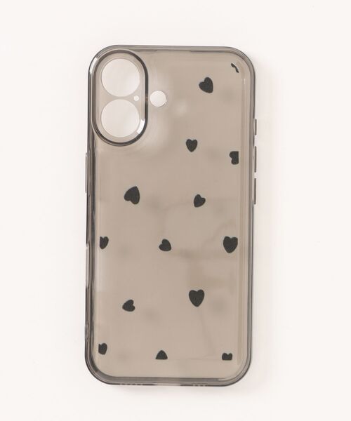Fun & Daily(ファンアンドデイリー)の「Heart Dot Clear iPhone Case 16 17 Pro ProMax / アイフォンケース(スマホケース/カバー・レディース・ブラック/クリア・iPhone 16/iPhone 17 Pro Max/iPhone 17 Pro/iPhone 17/iPhone 16 Pro)」の3枚目の写真