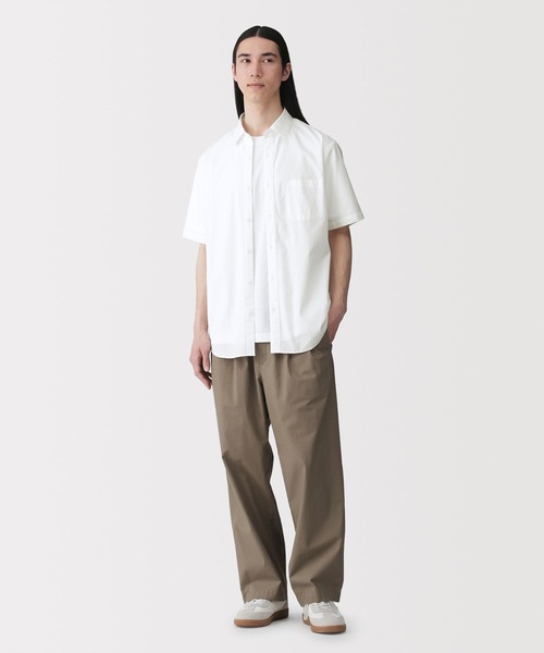 無印良品(ムジルシリョウヒン)の「紳士 洗いざらしブロード半袖シャツ(シャツ/ブラウス・メンズ・ブルー/ネイビー系/サックスブルー/ブラック/ライトグレー系/ホワイト・XL/L/M/S)」の8枚目の写真