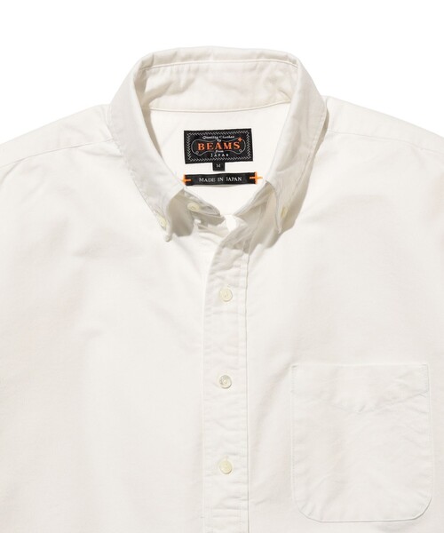 BEAMS PLUS（ビームスプラス）の「B.D. Pullover Classic-fit American Oxford（シャツ/ブラウス・メンズ・ホワイト/ブルー・LARGE/MEDIUM/X-LARGE/SMALL）」の4枚目の写真