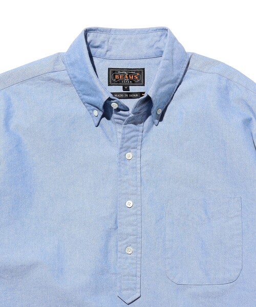 BEAMS PLUS（ビームスプラス）の「B.D. Pullover Classic-fit American Oxford（シャツ/ブラウス・メンズ・ホワイト/ブルー・LARGE/MEDIUM/X-LARGE/SMALL）」の14枚目の写真