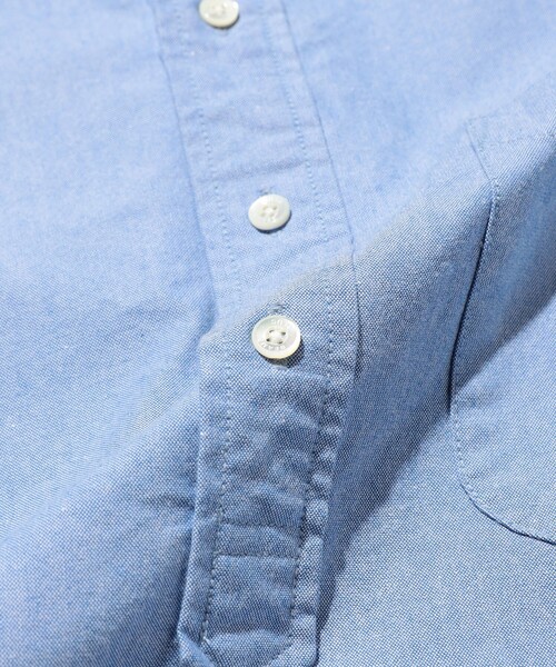 BEAMS PLUS（ビームスプラス）の「B.D. Pullover Classic-fit American Oxford（シャツ/ブラウス・メンズ・ホワイト/ブルー・LARGE/MEDIUM/X-LARGE/SMALL）」の18枚目の写真