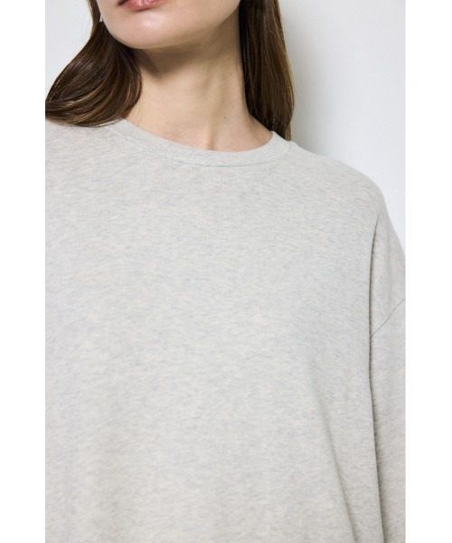 AZUL by moussy(アズールバイマウジー)の「【身長/骨格別着用画像あり】ロングスリーブストレートワンピース 秋服 冬服 春服 体系カバー(ワンピース・レディース・杢グレー/グレイッシュベージュ/ブラック・MEDIUM/SMALL)」の12枚目の写真