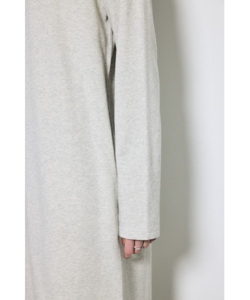 AZUL by moussy(アズールバイマウジー)の「【身長/骨格別着用画像あり】ロングスリーブストレートワンピース 秋服 冬服 春服 体系カバー(ワンピース・レディース・杢グレー/グレイッシュベージュ/ブラック・MEDIUM/SMALL)」の13枚目の写真