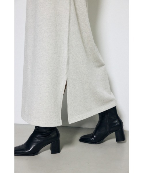 AZUL by moussy(アズールバイマウジー)の「【身長/骨格別着用画像あり】ロングスリーブストレートワンピース 秋服 冬服 春服 体系カバー(ワンピース・レディース・杢グレー/グレイッシュベージュ/ブラック・MEDIUM/SMALL)」の15枚目の写真