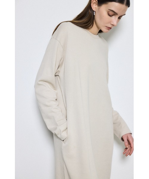 AZUL by moussy(アズールバイマウジー)の「【身長/骨格別着用画像あり】ロングスリーブストレートワンピース 秋服 冬服 春服 体系カバー(ワンピース・レディース・杢グレー/グレイッシュベージュ/ブラック・MEDIUM/SMALL)」の19枚目の写真