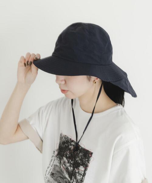 EKAL（エカル）の「『UR TECH』ナイロンタッサーサンシェードハット（ハット・レディース・ネイビー/イエロー系その他/グレー/ベージュ・ONE）」の3枚目の写真