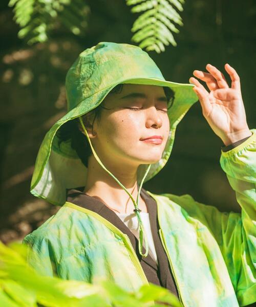 EKAL（エカル）の「『UR TECH』ナイロンタッサーサンシェードハット（ハット・レディース・ネイビー/イエロー系その他/グレー/ベージュ・ONE）」の4枚目の写真