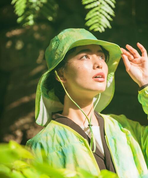 EKAL（エカル）の「『UR TECH』ナイロンタッサーサンシェードハット（ハット・レディース・ネイビー/イエロー系その他/グレー/ベージュ・ONE）」の17枚目の写真