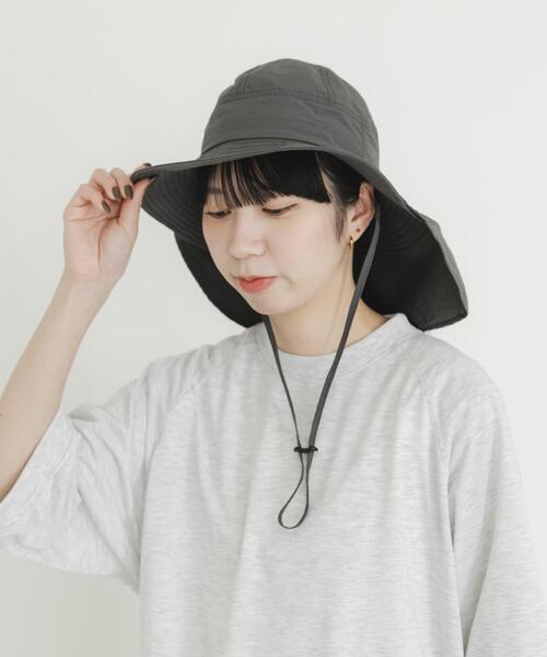 EKAL（エカル）の「『UR TECH』ナイロンタッサーサンシェードハット（ハット・レディース・ネイビー/イエロー系その他/グレー/ベージュ・ONE）」の22枚目の写真