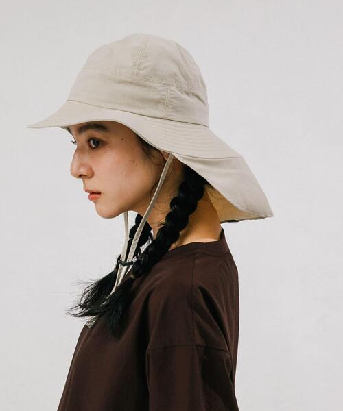 EKAL（エカル）の「『UR TECH』ナイロンタッサーサンシェードハット（ハット・レディース・ネイビー/イエロー系その他/グレー/ベージュ・ONE）」の10枚目の写真