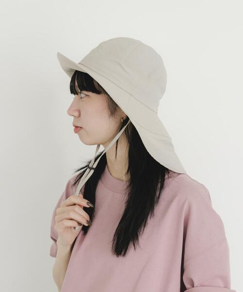 EKAL（エカル）の「『UR TECH』ナイロンタッサーサンシェードハット（ハット・レディース・ネイビー/イエロー系その他/グレー/ベージュ・ONE）」の12枚目の写真