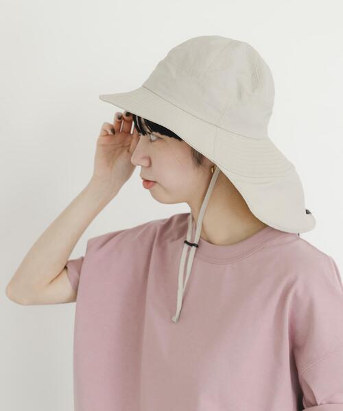 EKAL（エカル）の「『UR TECH』ナイロンタッサーサンシェードハット（ハット・レディース・ネイビー/イエロー系その他/グレー/ベージュ・ONE）」の13枚目の写真